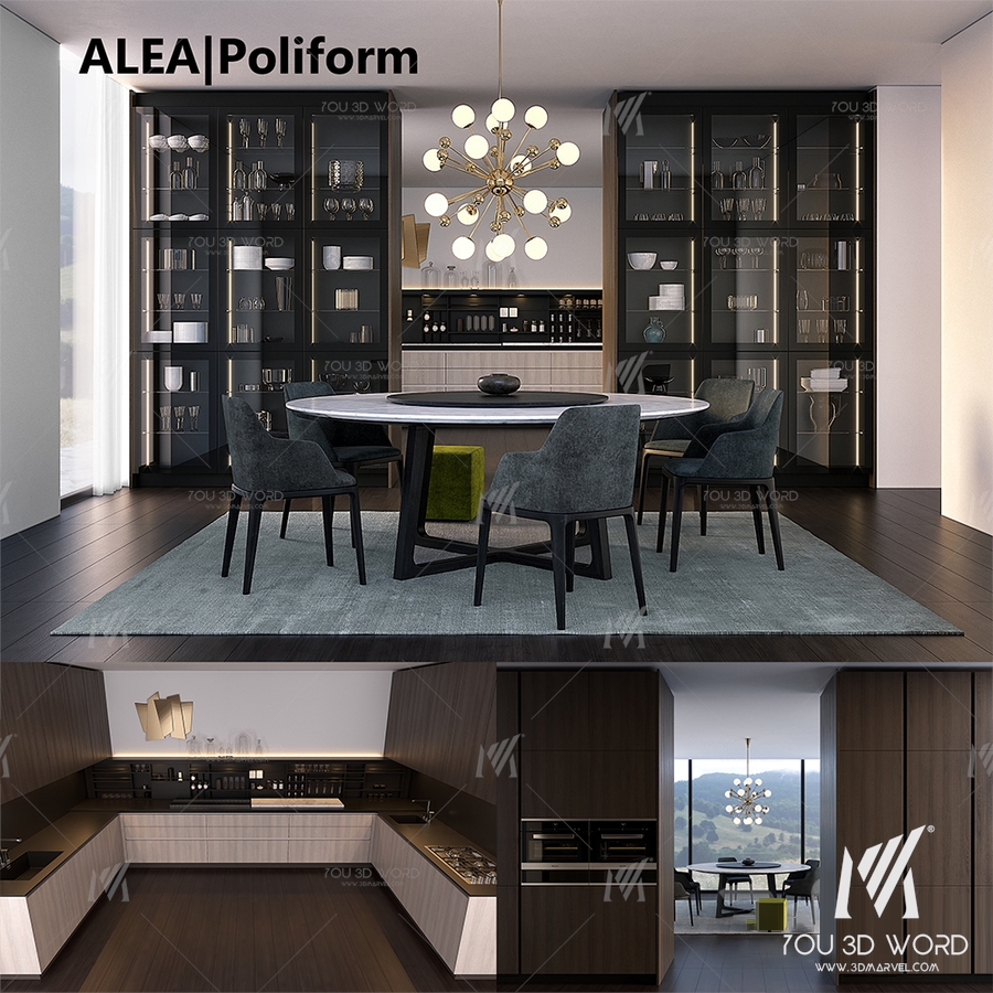 Kitchen Poliform Varenna Alea 2 